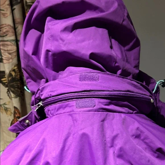 Women’s Free Country Purple and Black Jacket with Detachable Hood - Picture 8 of 8